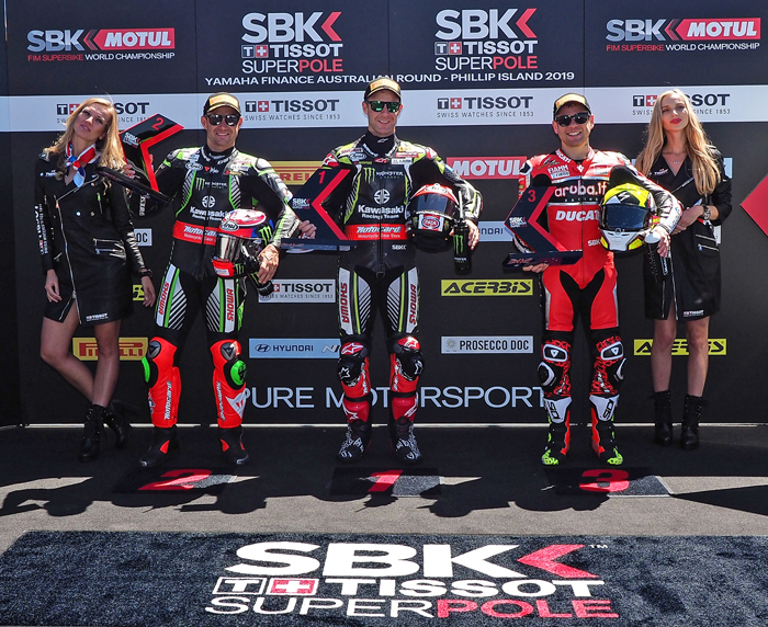 SBK World Syuperbike Australia Superpole photo winners Rea Haslam Bautista