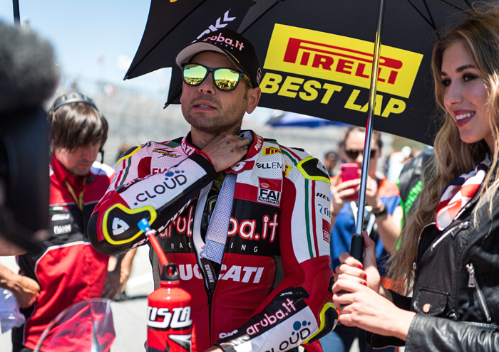 Alvaro Bautisa Best lap Award laguna Seca WSBK 2019