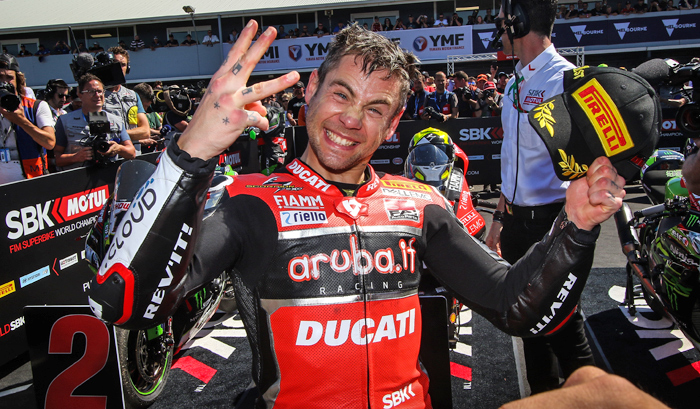 Alvaro Bautista tripple win Australia WSBK winner