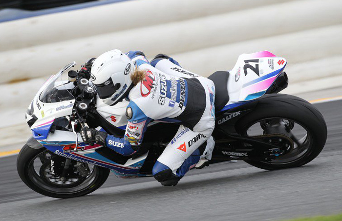 Elena Myers action riding photo