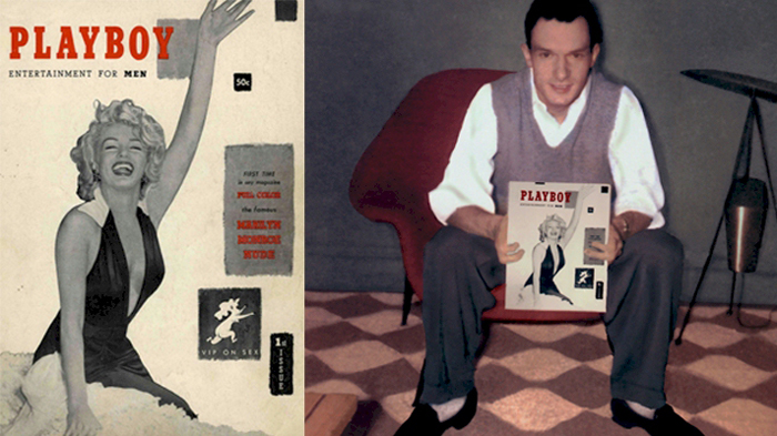 Playboy cover marilyn Monroe with Huge Heffner