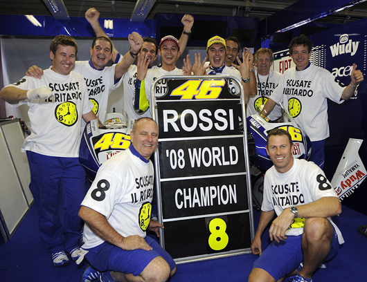 Valentino Rossi Yamaha Team Photo