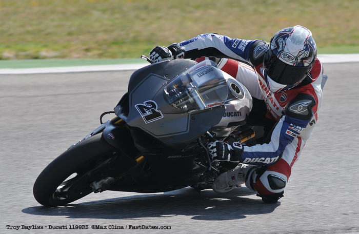 Troy Baylis riding panigale 1199RS at World Ducati Week