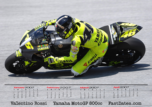 Valentino Rossi M1 Yamaha at Sepang Screensaver